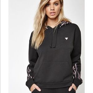 Pacsun x guess women’s flame hoodie